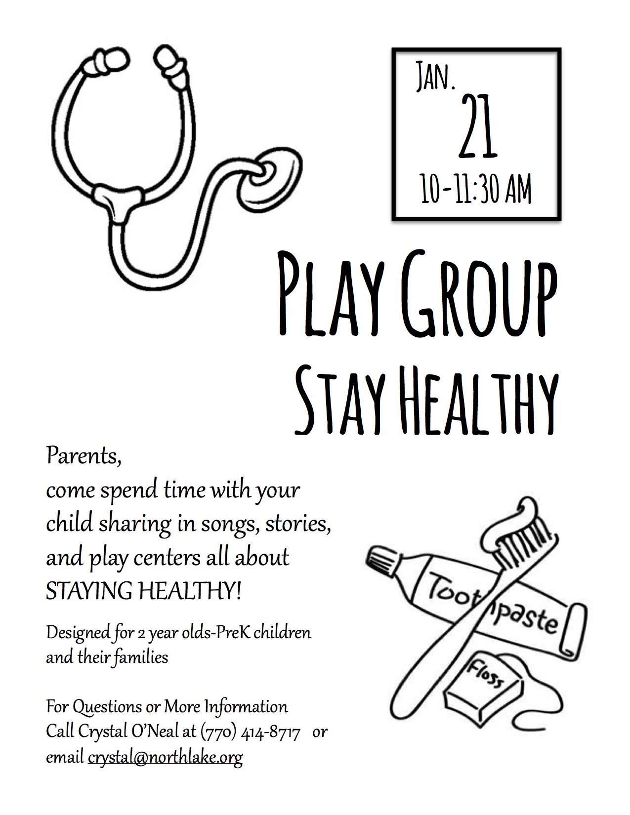 Play Group- January flyer