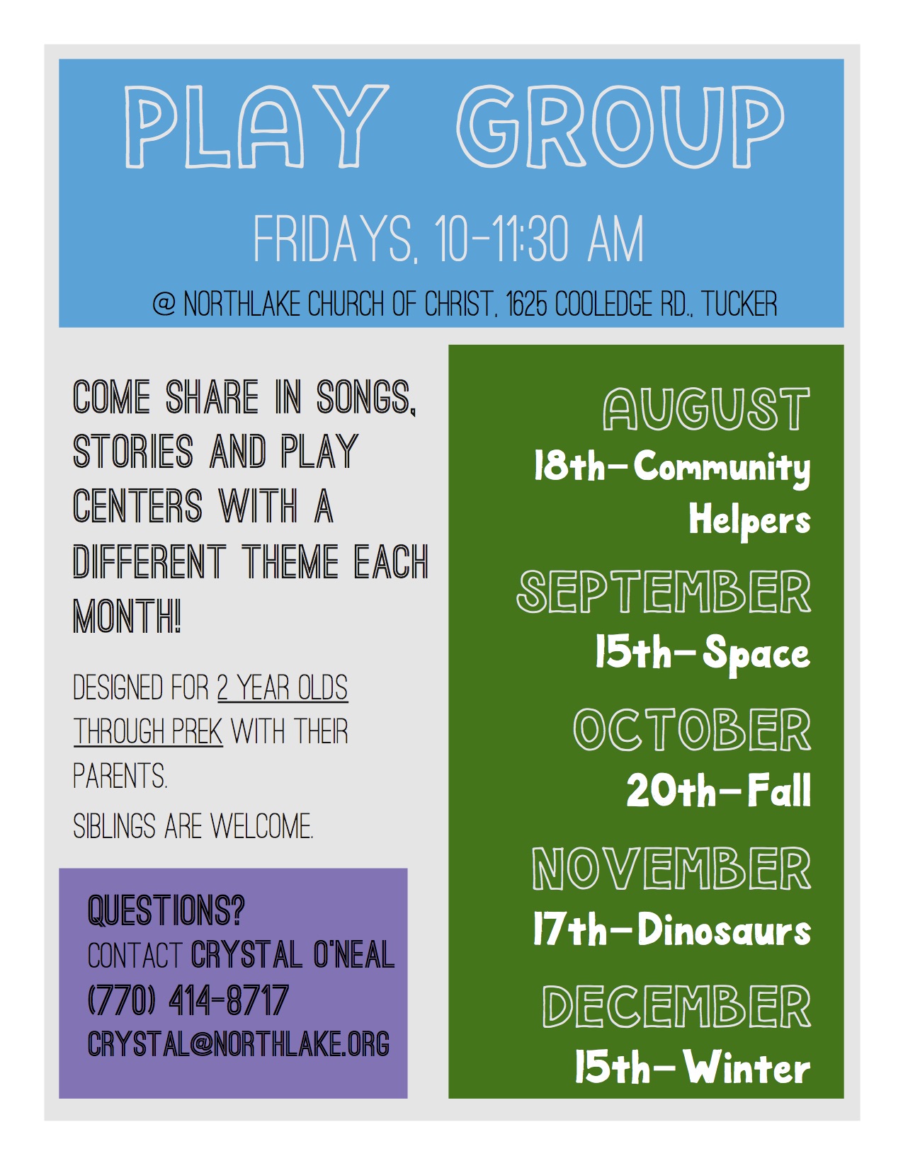 Play Day Flyer 2017 Aug.-Dec.